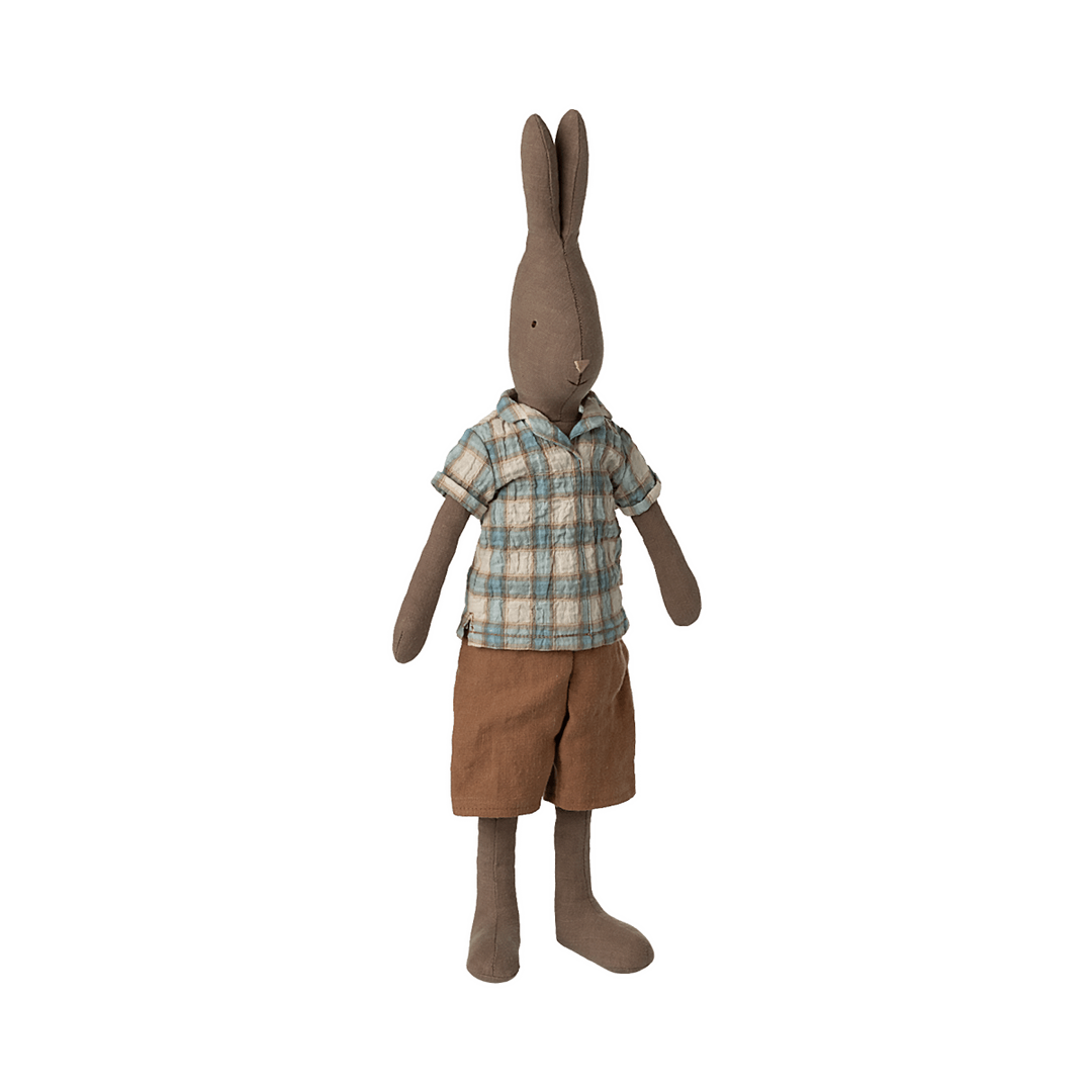 Maileg Rabbit, Size 3 - Brown - Shirt and Shorts Rabbits Maileg