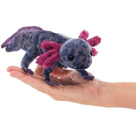 Folkmanis Finger Puppet - Axolotl, Black Finger Puppet Folkmanis