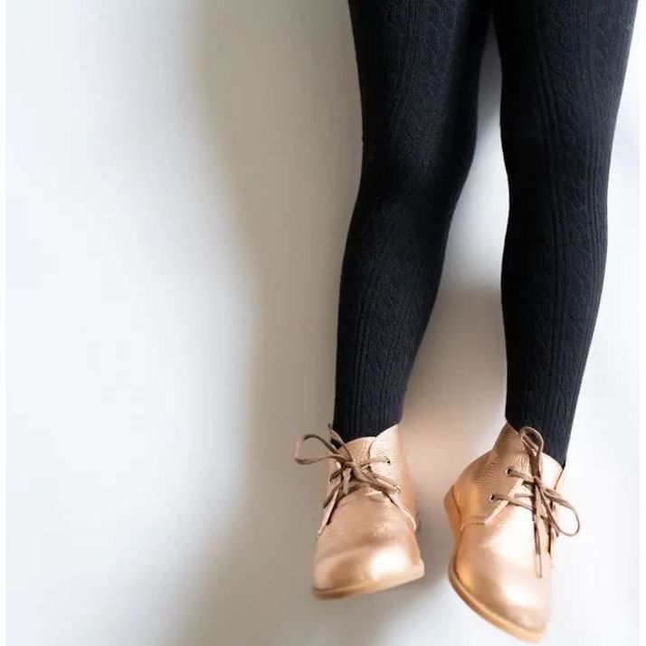 Little Stocking Co. - Black Cable Knit Tights Tights Little Stocking Co.