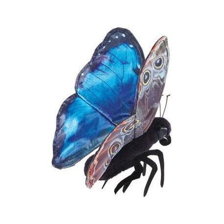 Folkmanis Finger Puppet - Butterfly, Blue Morpho Finger Puppet Folkmanis