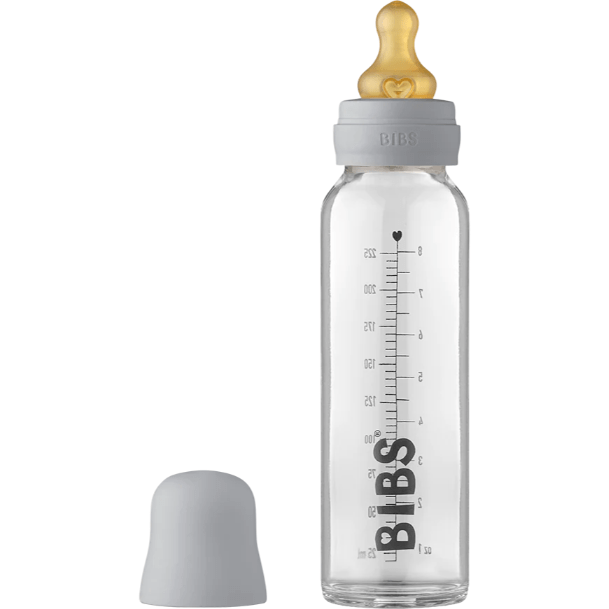 BIBS Baby 225ml Glass Bottle Set Bottles & Sippies BIBS USA Cloud