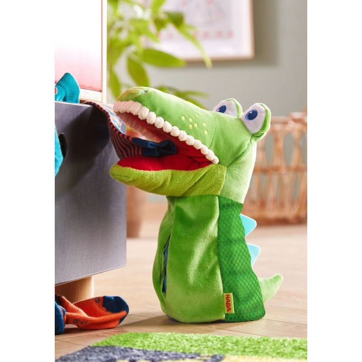 Haba Eat-It-Up Croc Glove Puppet Toddler And Pretend Play Haba