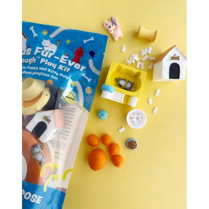 Earth Grown KidDough Friends Fur-Ever Play Kit Clay/Dough EGKD