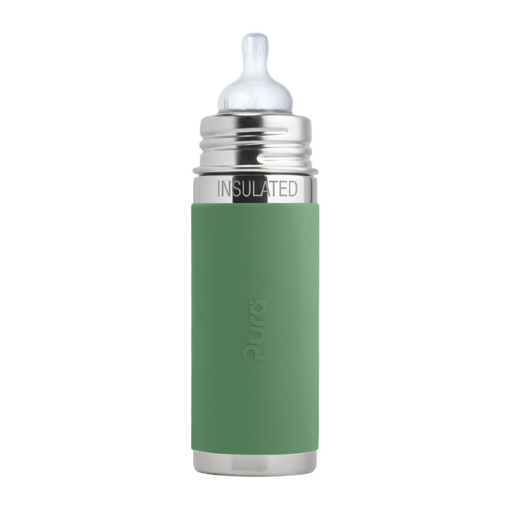 Pura Kiki 9oz Insulated Infant Bottle Bottles & Sippies Pura Stainless Moss