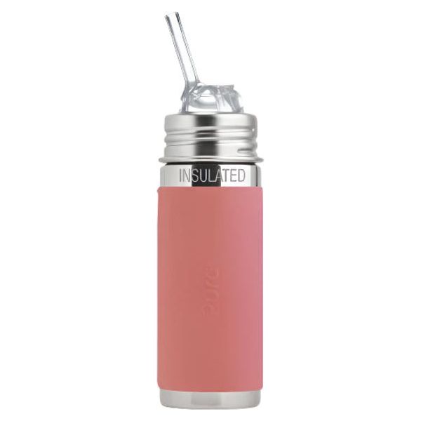 Pura Insulated Kiddo Straw Cup w/ Sleeve - Rose Bottles & Sippies Pura Stainless