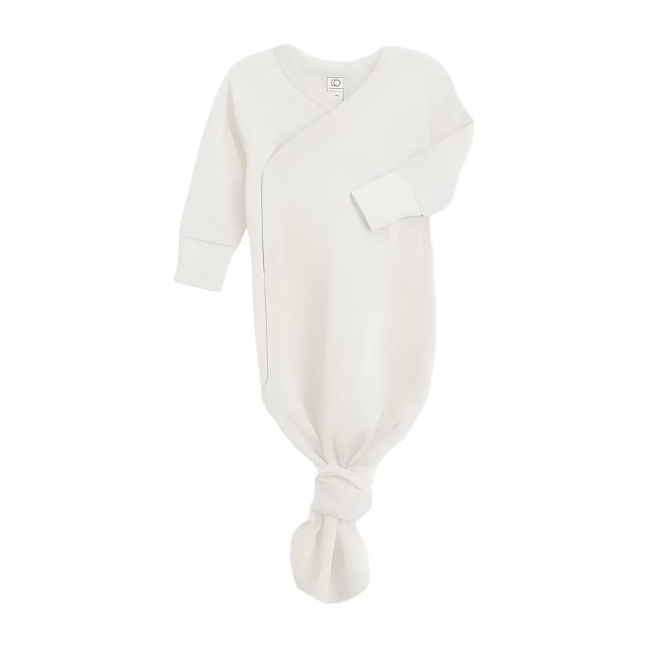 Colored Organics Indy Kimono Gown - Ivory Gown Colored Organics