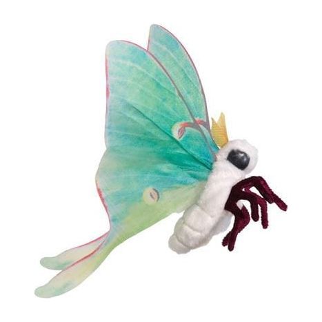 Folkmanis Finger Puppet - Mini Moth, Luna Finger Puppet Folkmanis