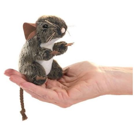 Folkmanis Finger Puppet - Mini Mouse, Field Finger Puppet Folkmanis