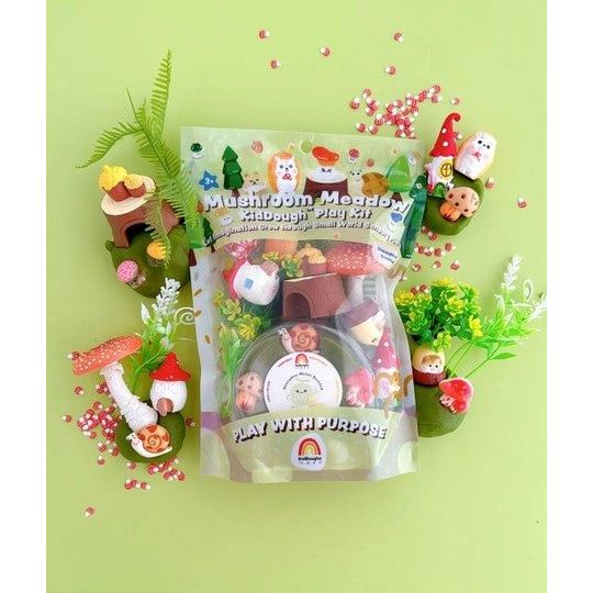 Earth Grown KidDough Play Kit- Mushroom Meadow Clay/Dough EGKD