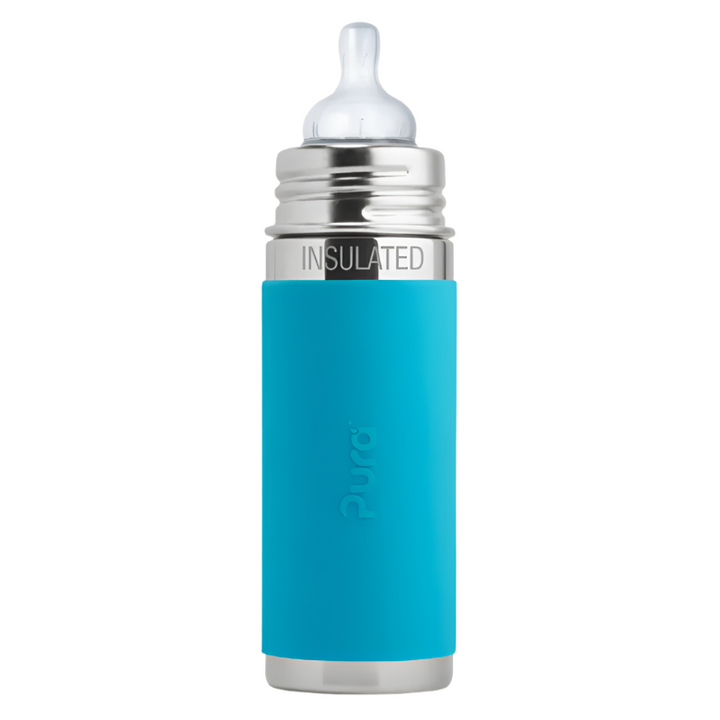 Pura Kiki 9oz Insulated Infant Bottle Bottles & Sippies Pura Stainless Aqua