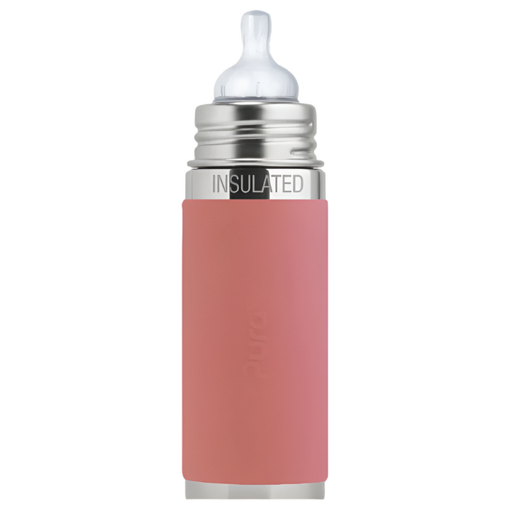 Pura Kiki 9oz Insulated Infant Bottle Bottles & Sippies Pura Stainless Rose
