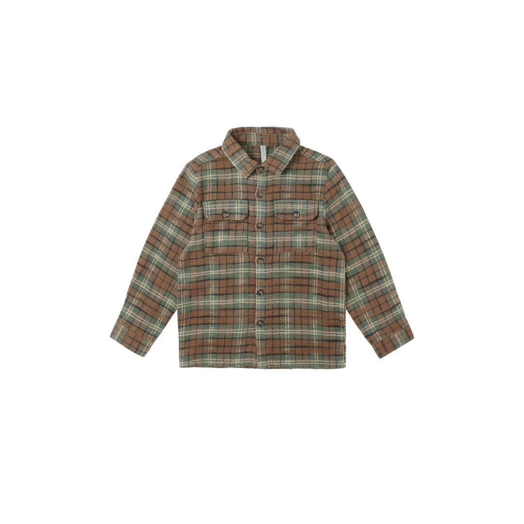 Rylee + Cru Pocketed Flannel Shirt - Holiday Plaid