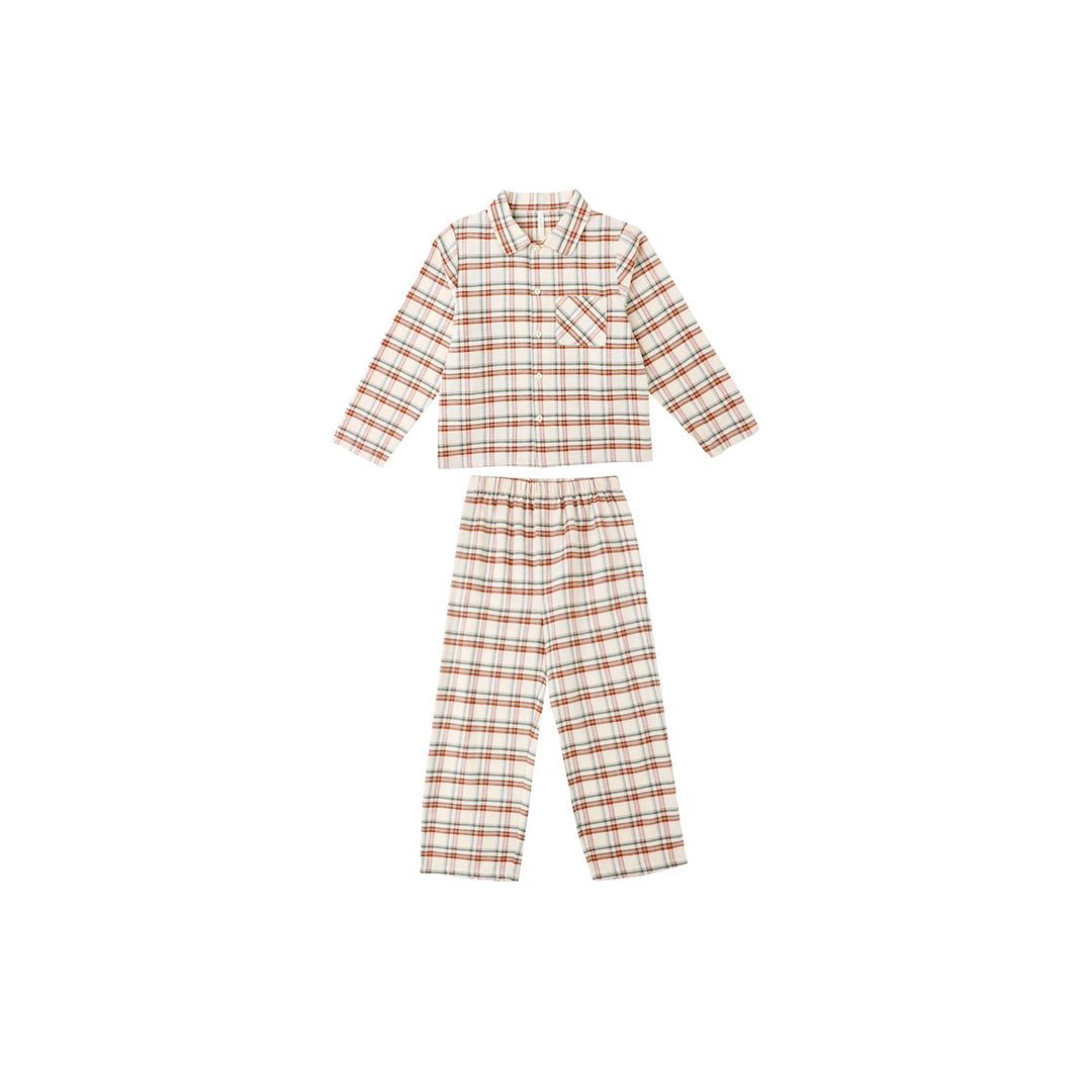 Rylee + Cru Long Sleeve Pajamas - Holiday Flannel