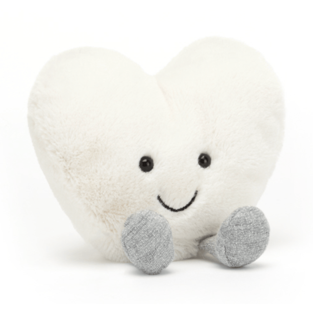 Jellycat Amuseable Cream Heart Small Amuseable Jellycat