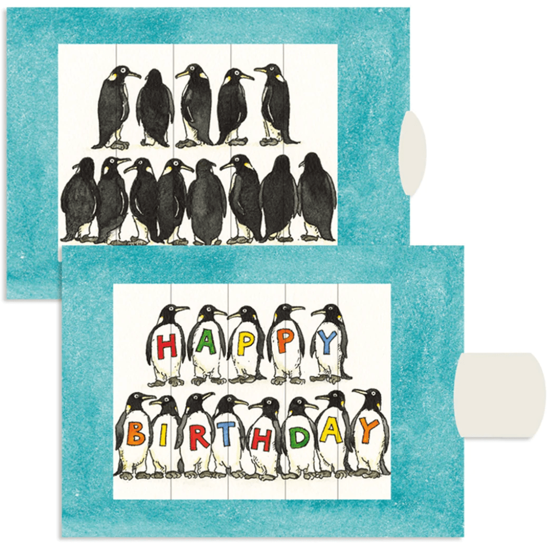 Barenpresse Living Card Birthday Penguins Gift Cards Barenpresse