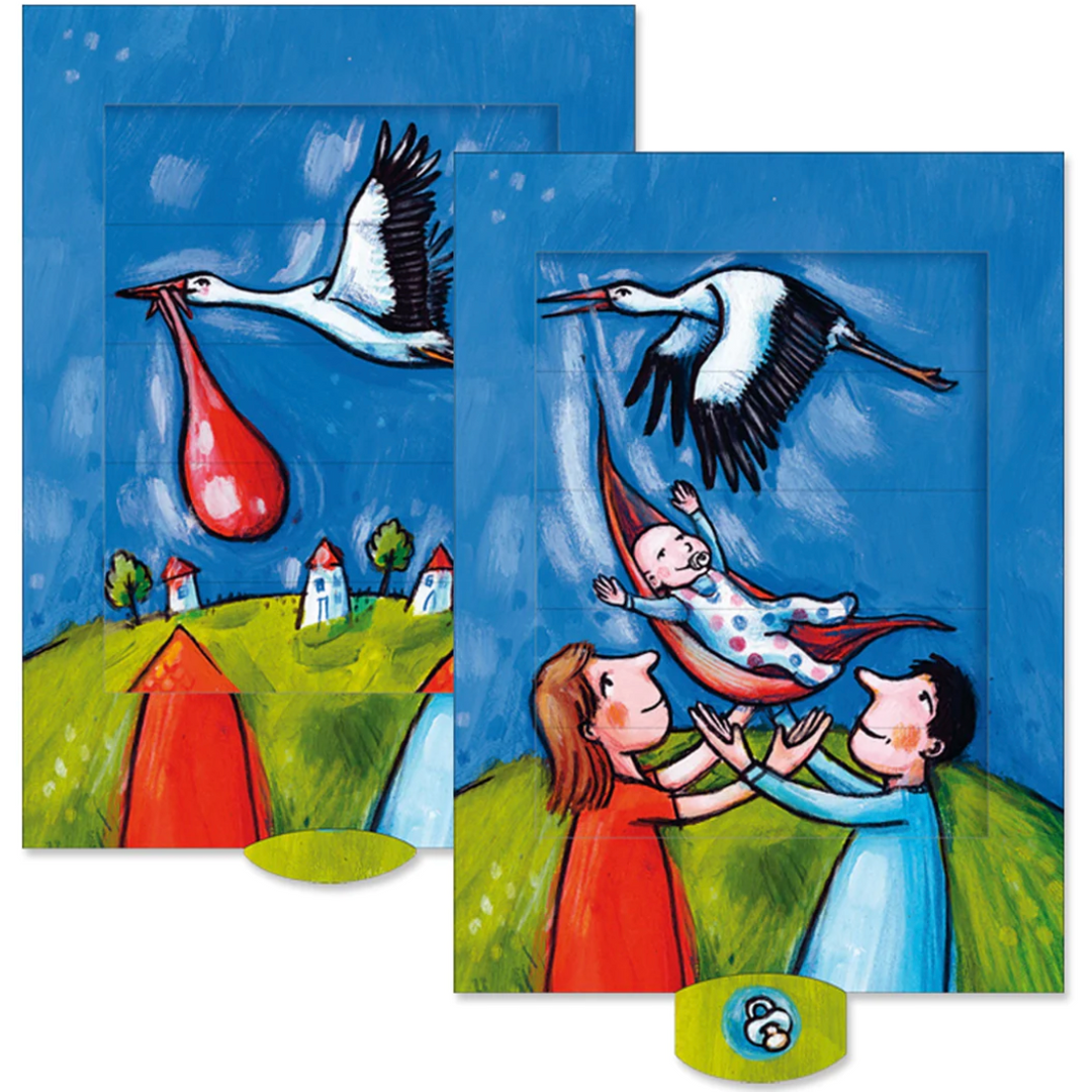 Barenpresse Living Card Stork Gift Cards Barenpresse   