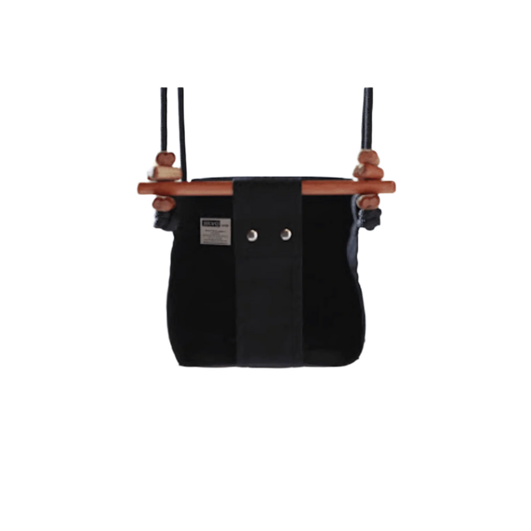 Solvej Indoor/Outdoor Toddler Swing - Coral Black Swing Solvej