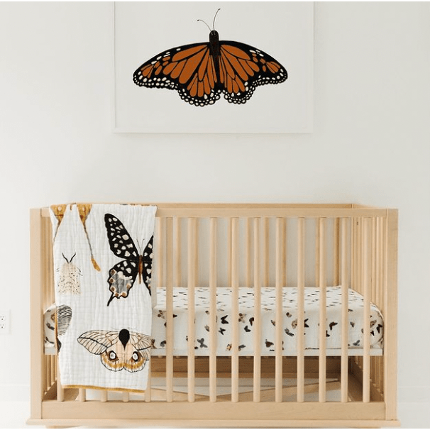 Clementine Kids Butterfly Migration Crib Sheet Baby Bedding Clementine Kids   