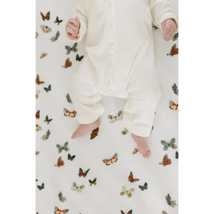 Clementine Kids Butterfly Migration Crib Sheet Baby Bedding Clementine Kids