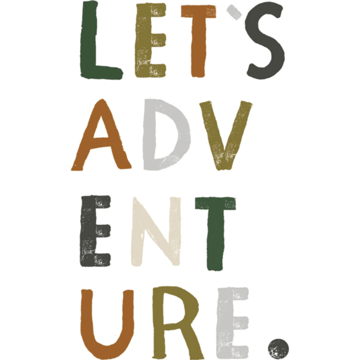 Clementine Kids Let's Adventure Art Print Nursery Decor Clementine Kids