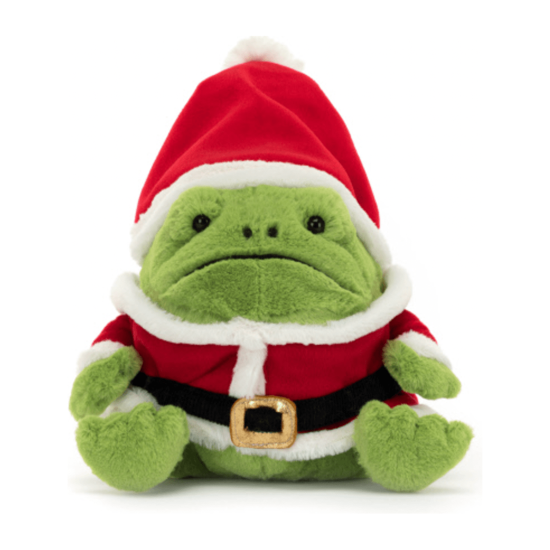 Jellycat Santa Ricky Rain Frog Bugs & Reptiles Jellycat