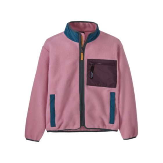 Fall 2023 Patagonia Kids Synchilla® Fleece Jacket Childrens Jacket Patagonia Planet Pink Large 