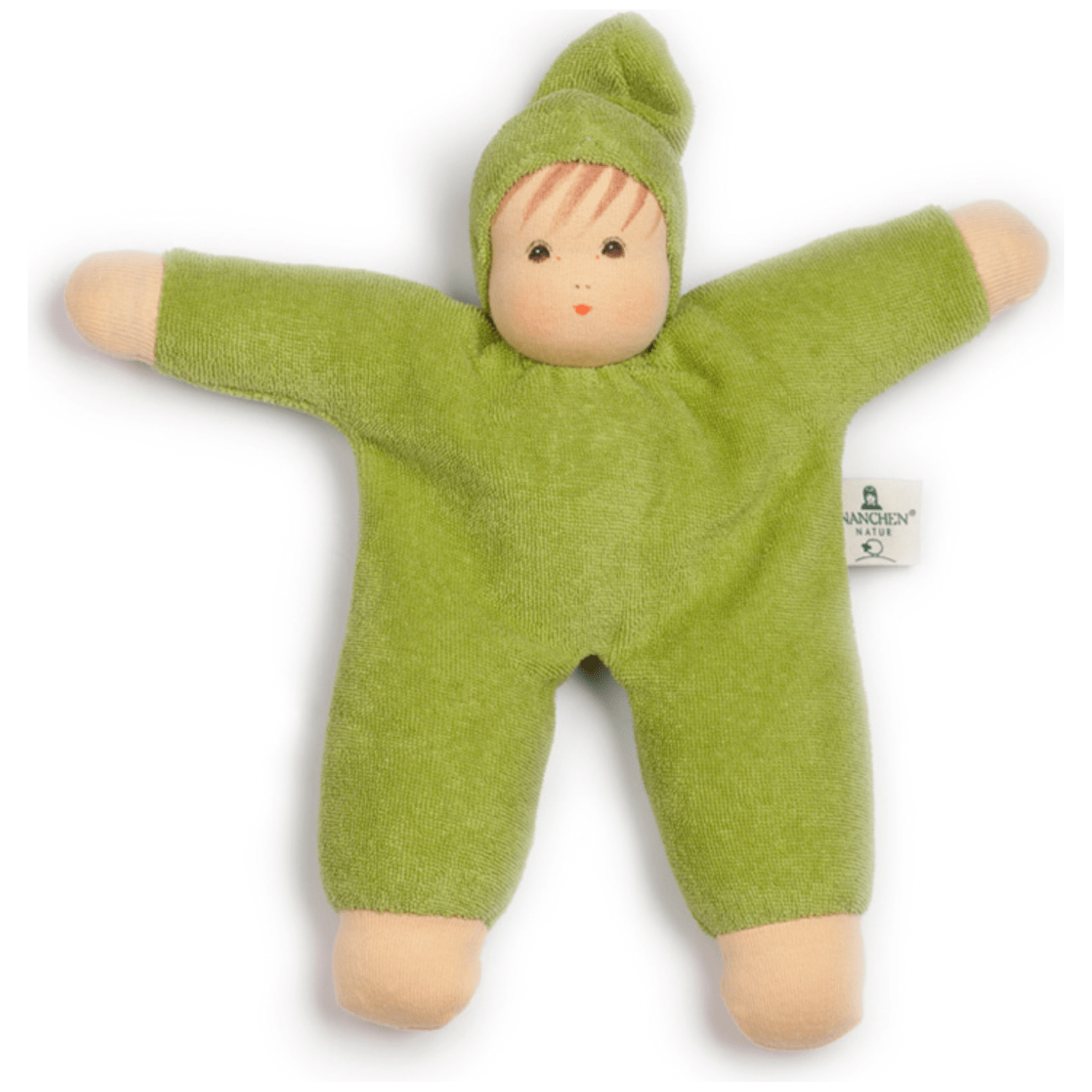 Nanchen Natur Organic "Schmuse" Doll Green The Natural Baby Company
