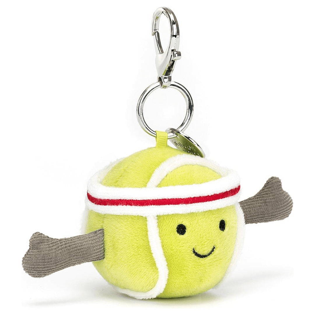 Jellycat Amuseable Sports Tennis Bag Charm key chain Jellycat   