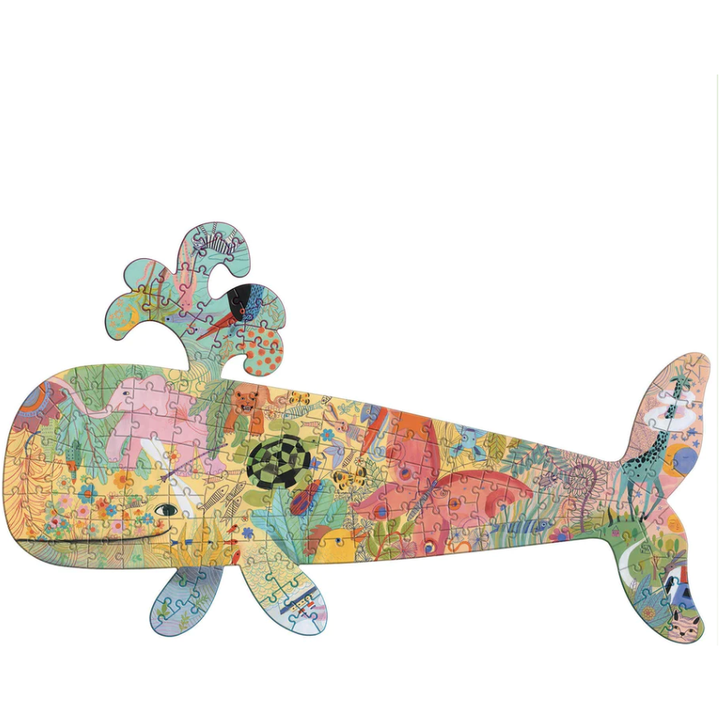 Djeco Puzz'Art 150 Piece Whale Shaped Jigsaw Puzzle Puzzles & Mazes Djeco   