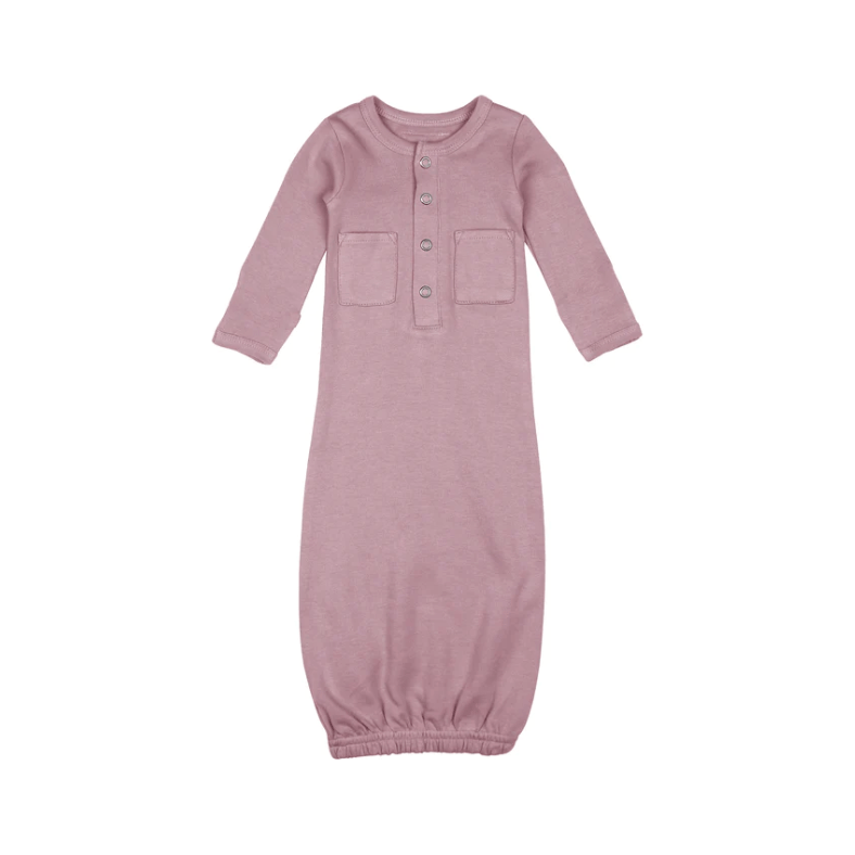 L'ovedbaby Organic Gown Baby Gown L'ovedbaby Newborn Lavender 