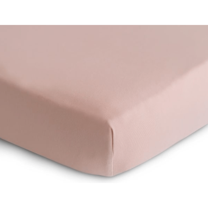 Mushie Stretchy Crib Sheet Baby Bedding Mushie Blush