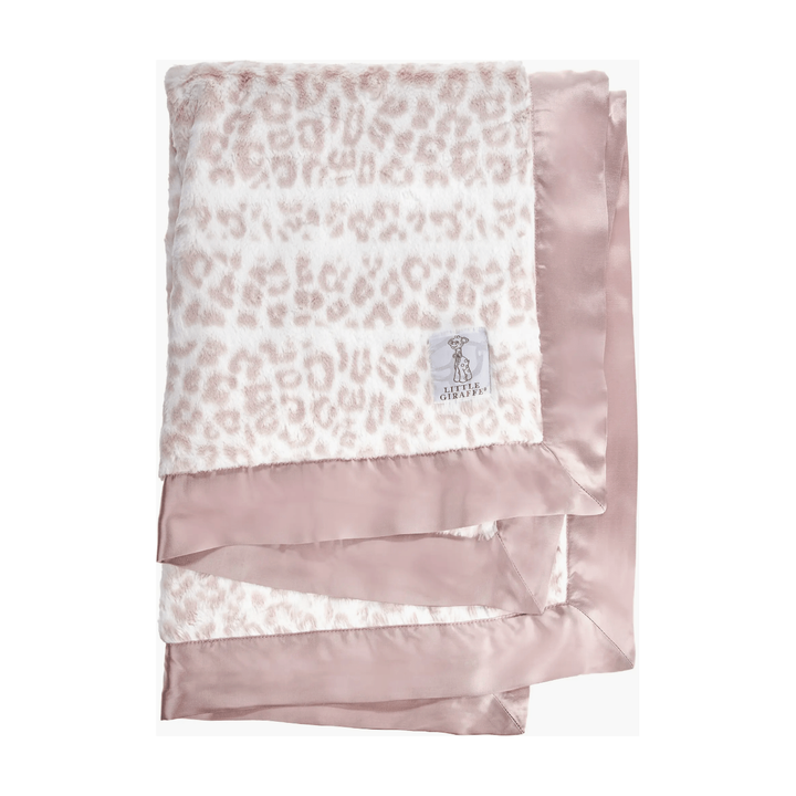 Little Giraffe Luxe Leshiba Receiving Blanket Swaddles & Blankets Little Giraffe Dusty Pink