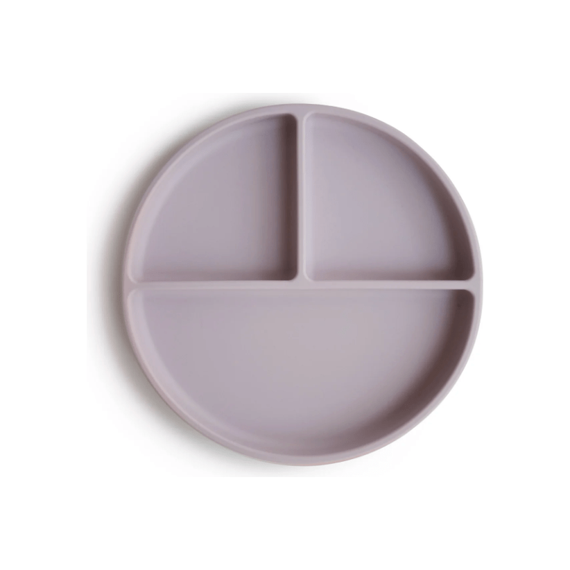 Mushie Silicone Suction Plate Mealtime Mushie Soft Lilac  