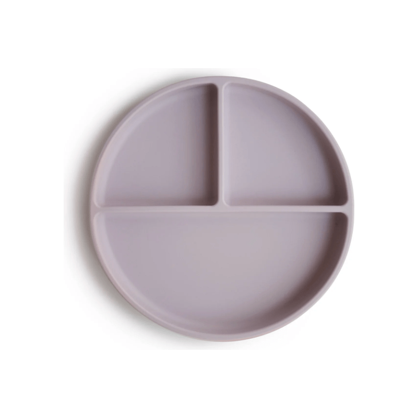 Mushie Silicone Suction Plate Mealtime Mushie Soft Lilac