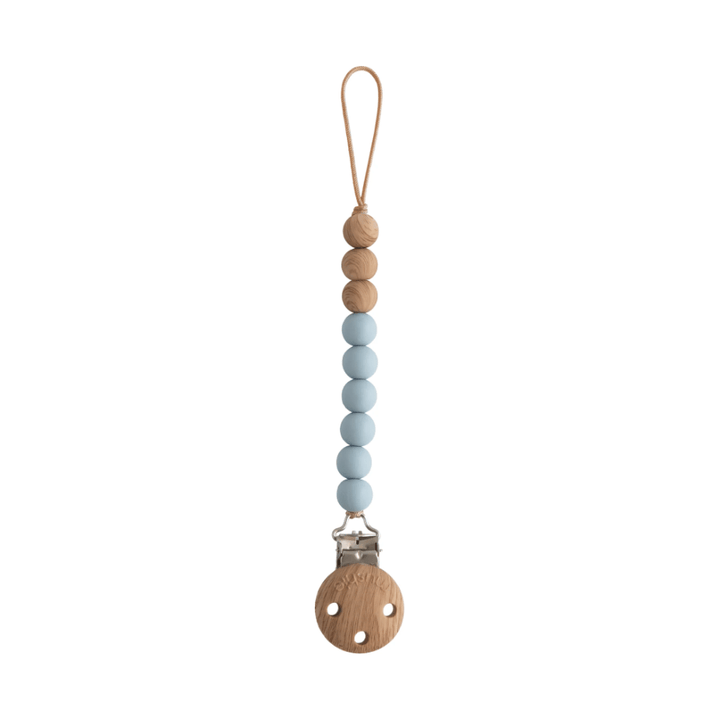 Mushie Silicone Pacifier Clip Pacifier Clips & Holders Mushie Cloud