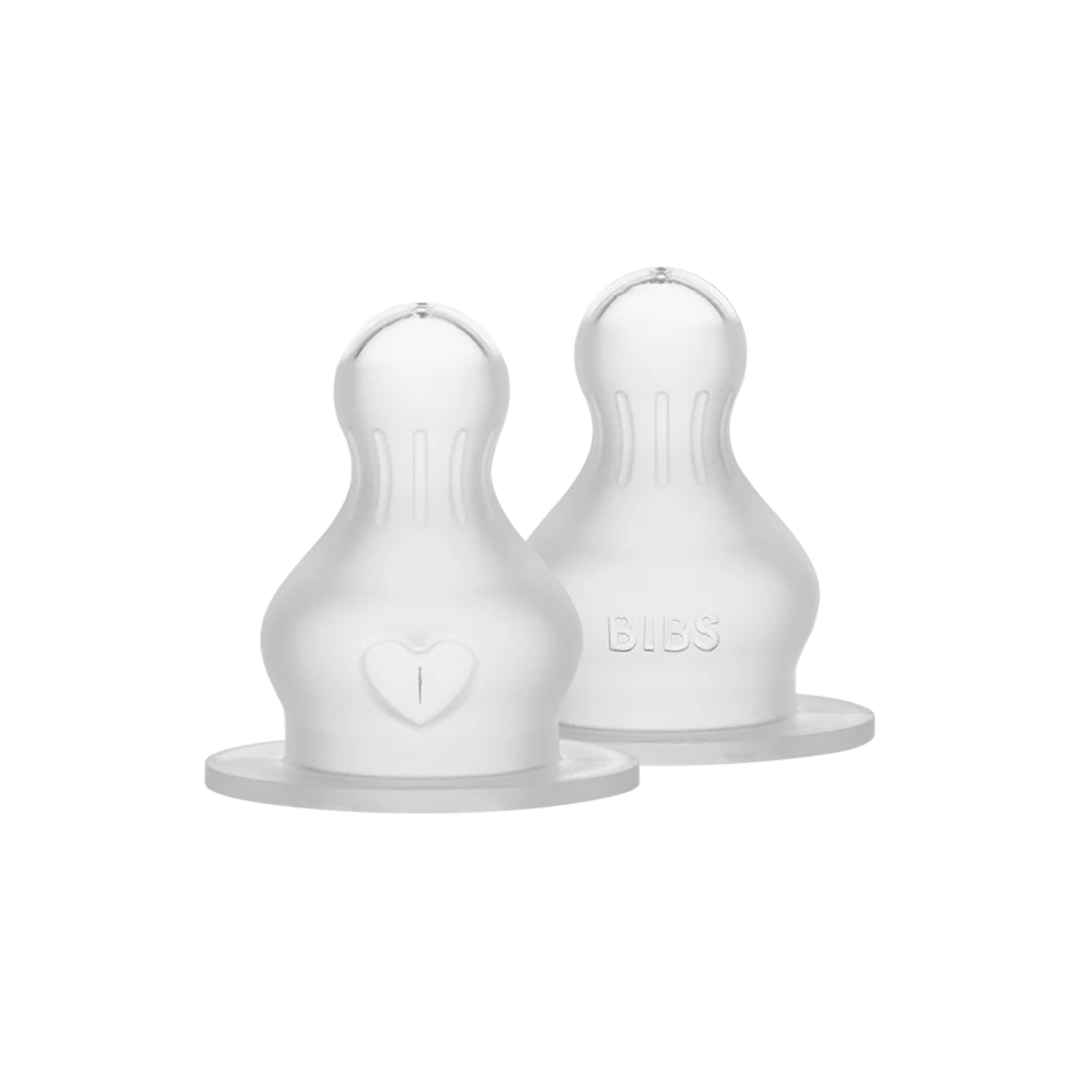 Bibs Bottle Silicone Nipple Replacement- 2 Pack Bottles & Sippies BIBS USA