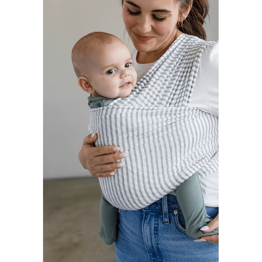 Solly Baby Wrap- Natural Grey Stripe - Main Image
