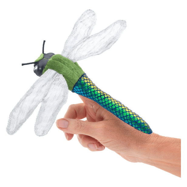 Folkmanis Finger Puppet - Mini Dragonfly Finger Puppet Folkmanis