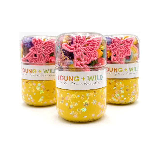 Young + Wild and Friedman - Grab & Go Dough Jar - Magical Fairy Clay/Dough Young + Wild and Friedman