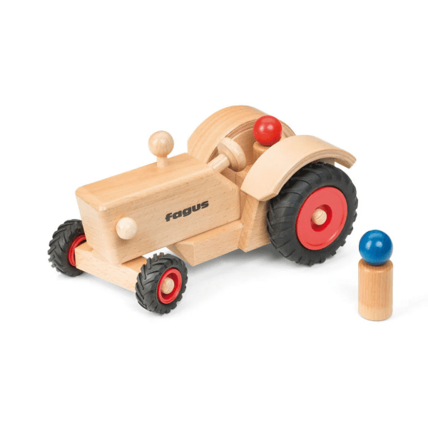 Fagus Old Fashioned Tractor - Classic Wooden Toy – The Natural Fagus Old Fashioned Tractor - Classic Wooden Toy – The Natural