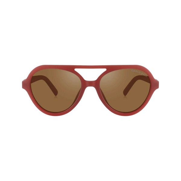 Grech & Co Aviator Polarized Sunglasses- Cinnamon Sunglasses Grech & Co 0-2 Years