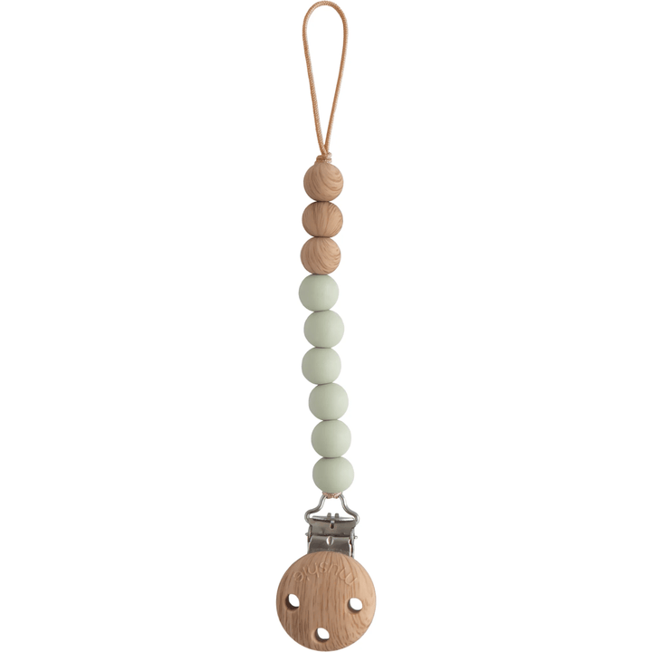 Mushie Silicone Pacifier Clip Pacifier Clips & Holders Mushie Sage