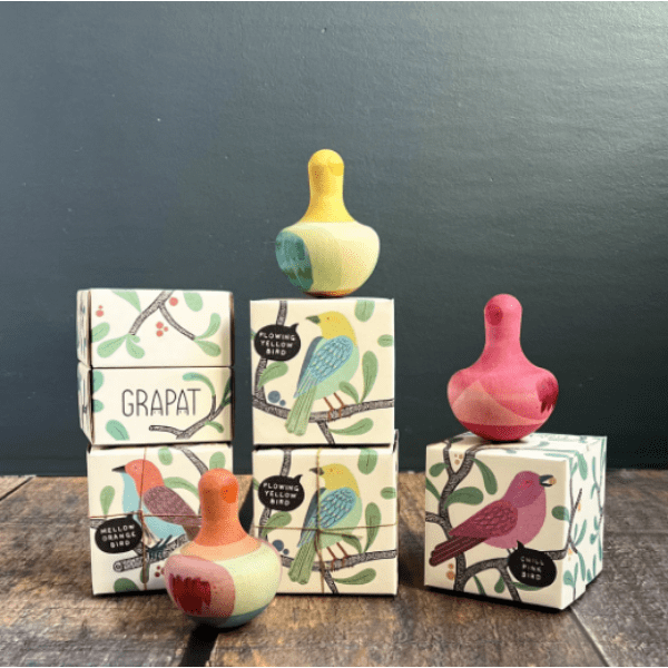 Grapat Chill Pink Bird Rocking Toy Wooden Toys Grapat