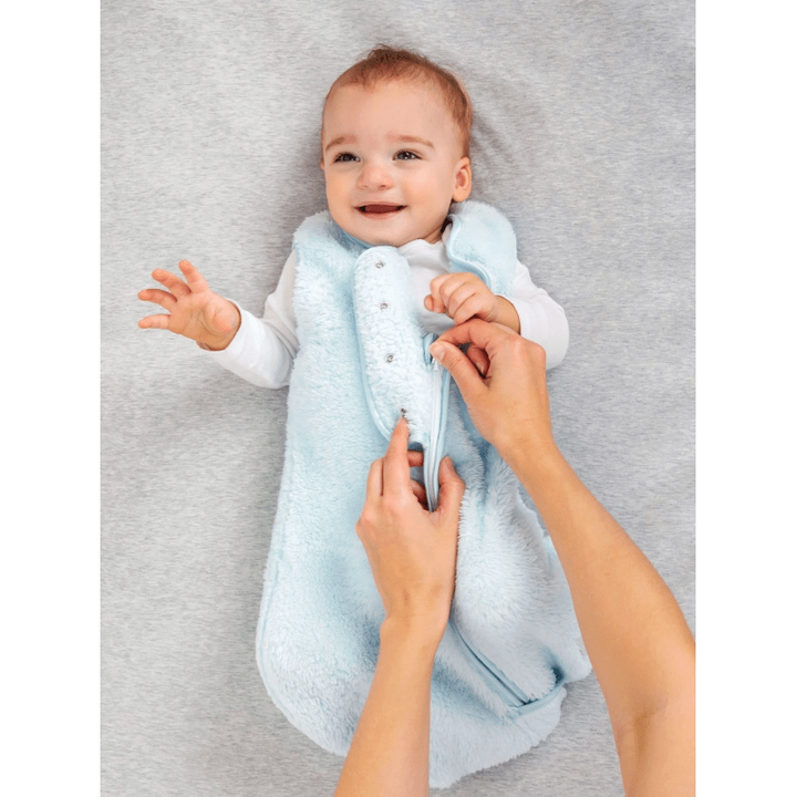 Little Giraffe Stretch Chenille Dreamsack- Blue Swaddles & Blankets Little Giraffe