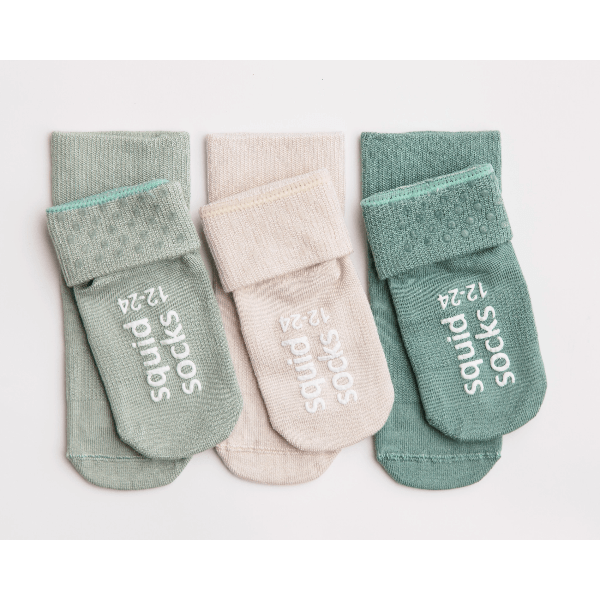 Squid Socks- Non-Slip, Stay Put Socks- Coastal Socks Squid Socks
