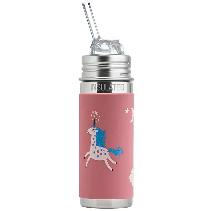 Pura Insulated Kiddo Straw Cup w/ Sleeve - Unicorn Bottles & Sippies Pura Stainless