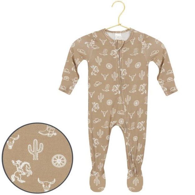 Lou Lou & Company Zippered Footie- Wyatt