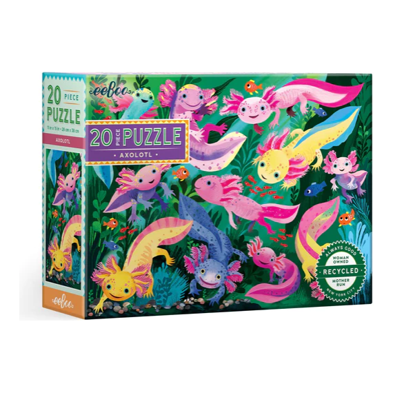 eeBoo Axolotl Puzzle 20pc Puzzles & Mazes eeBoo   