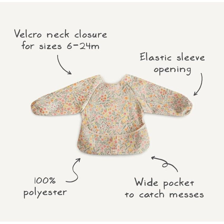 Mushie Long Sleeve Bib Mealtime Mushie