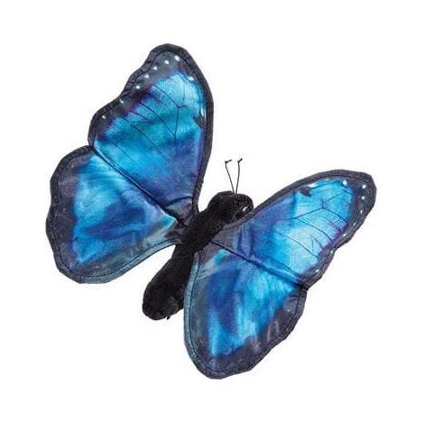 Folkmanis Finger Puppet - Butterfly, Blue Morpho Finger Puppet Folkmanis